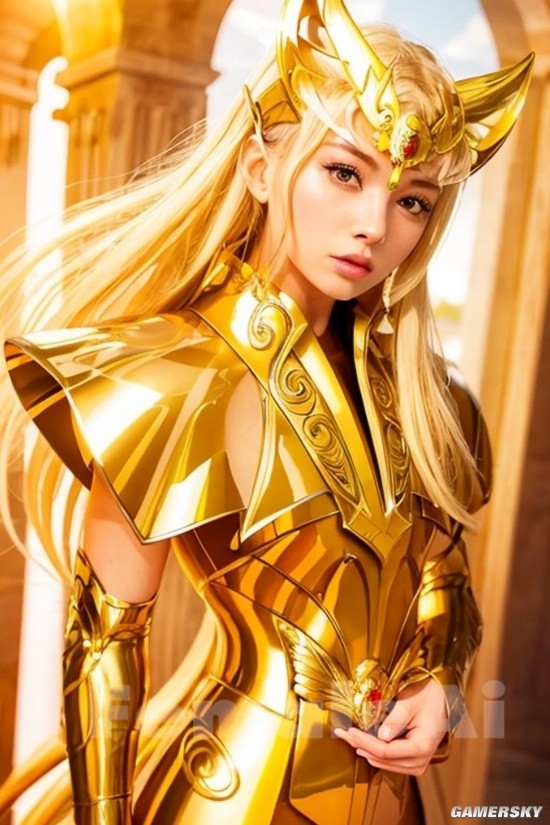 AI绘制性转黄金圣斗士 神圣加成的铠甲正妹