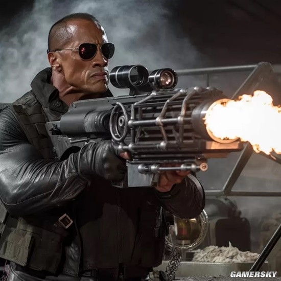 巨石强森演《终结者》T800是啥样?AI绘制以假乱真