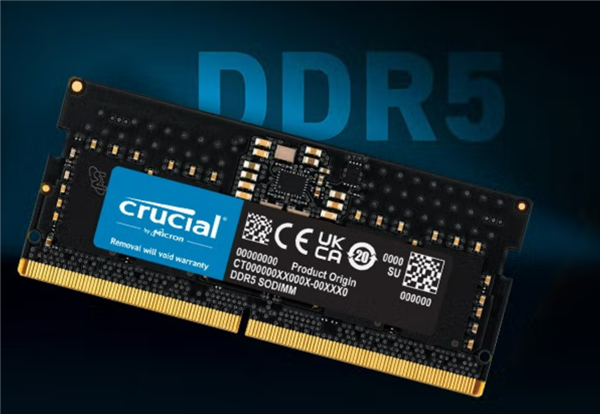 拯救笔记本内存不足 美光32GB DDR5单条659元