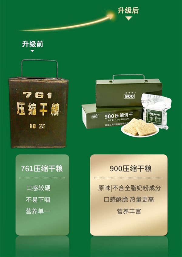 有余粮心不慌 ！900压缩饼干8斤速囤：券后88元支持24期免息