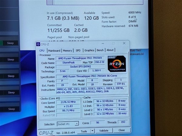 96核心线程撕裂者PRO 7995WX极限超频：世界纪录轻松拔高108％！