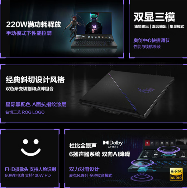 CPU、显卡、内存全都满配 ROG冰刃7双屏游戏本54999元首发