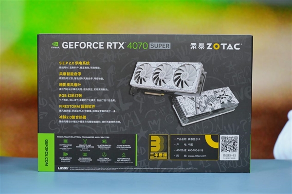 梦幻斑斓！索泰RTX 4070 SUPER X-GAMING OC欧泊白图赏