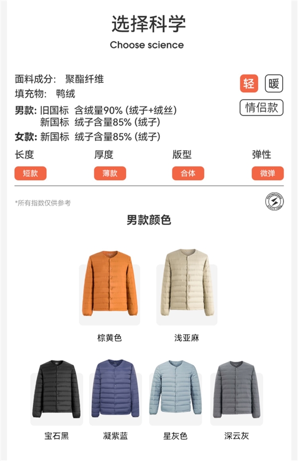 反季提前买！雪中飞羽绒服外套限时大促：券后仅需89元