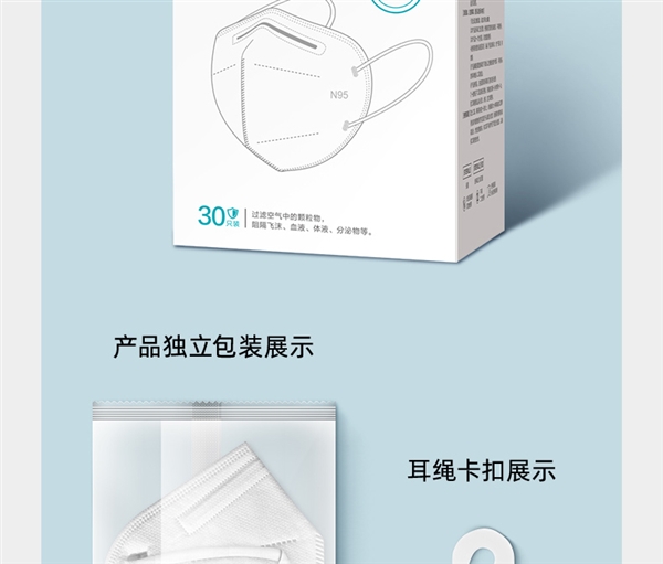 灭菌+独立包装 大牌可孚医用N95口罩共40只49.9元发车