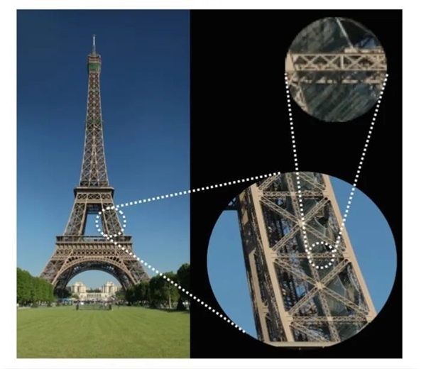 用一个圆柱体包裹埃菲尔铁塔：里边的空气 居然比塔还量