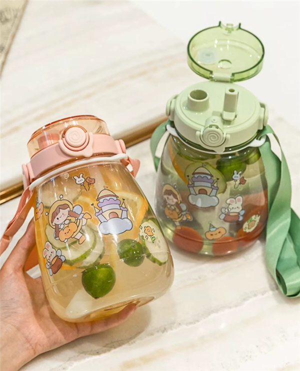 一杯两用：佳适高颜值大容量大肚杯1300ML 19.9元