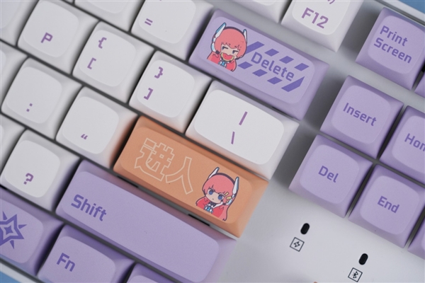 高颜值87键!影驰Keychron K8 Pro星曜娘联名键盘图赏