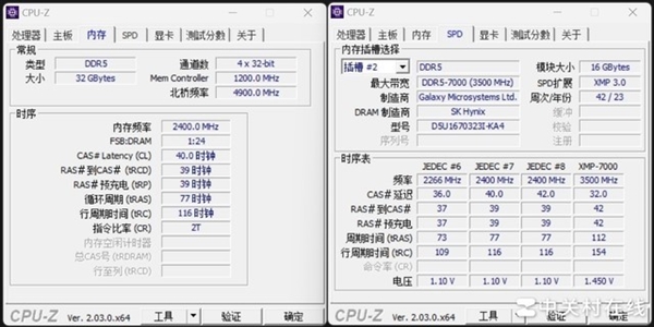 影驰名人堂HOF Pro DDR5-7000内存上手：狂超8266MT/s