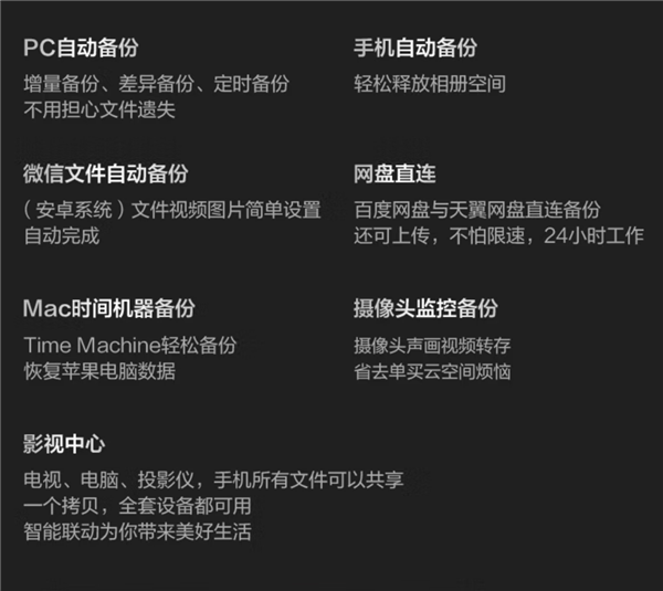 支持迅雷下载、微信备份 联想A1个人云3TB版749（原价1399）
