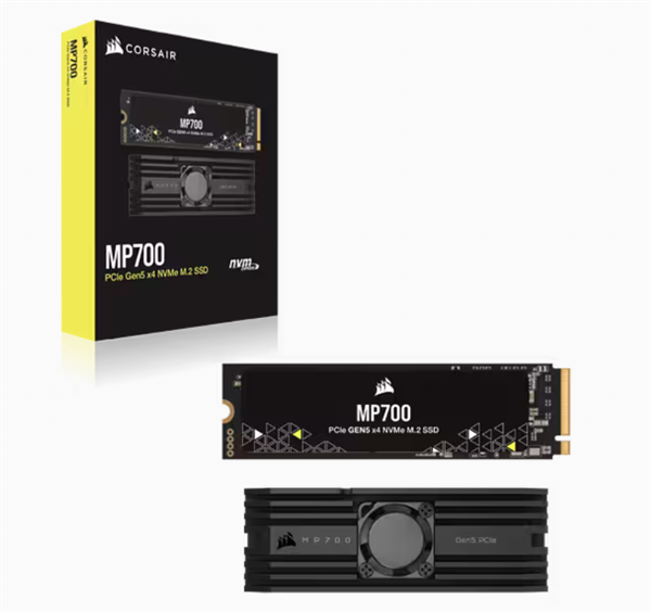性能残血还带风扇 海盗船PCIe 5.0硬盘开卖：性价比竟然很高