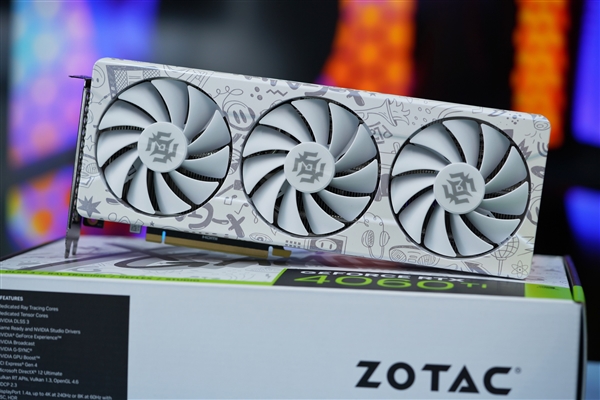 白色机身玩趣十足！索泰RTX 4060 Ti X-GAMING OC欧泊白显卡图赏