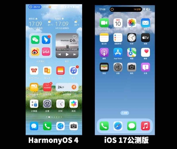 iOS 17对比鸿蒙4：谁是更智慧的手机系统？
