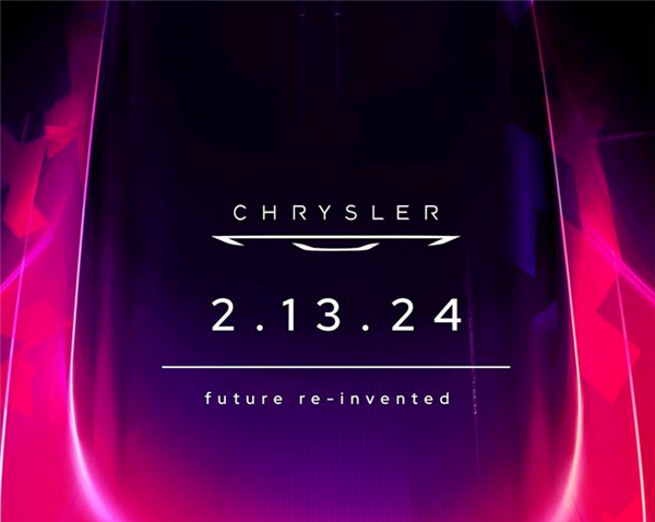 品牌首款！克莱斯勒发布全新电车预告：2月13日正式亮相