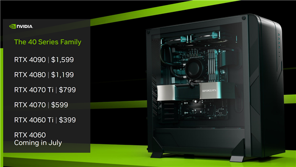 3199元起良心!RTX 4060 Ti、RTX 4060正式发布:性能跨代提升160%