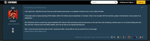 5代都玩腻了 5月17日或公布《GTA6》新消息 期待吗?