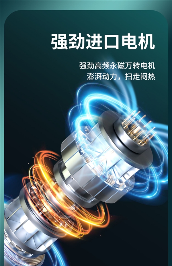 专利强风技术 1秒降温:东熊手持小风扇14.9元(减20元)