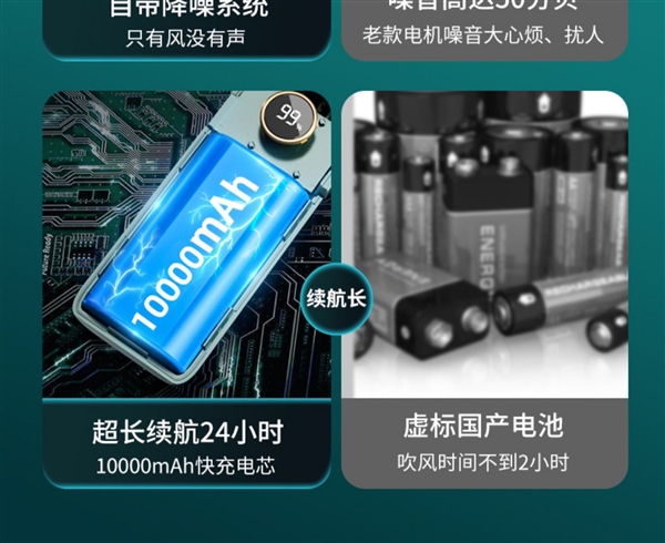 专利强风技术 1秒降温:东熊手持小风扇14.9元(减20元)