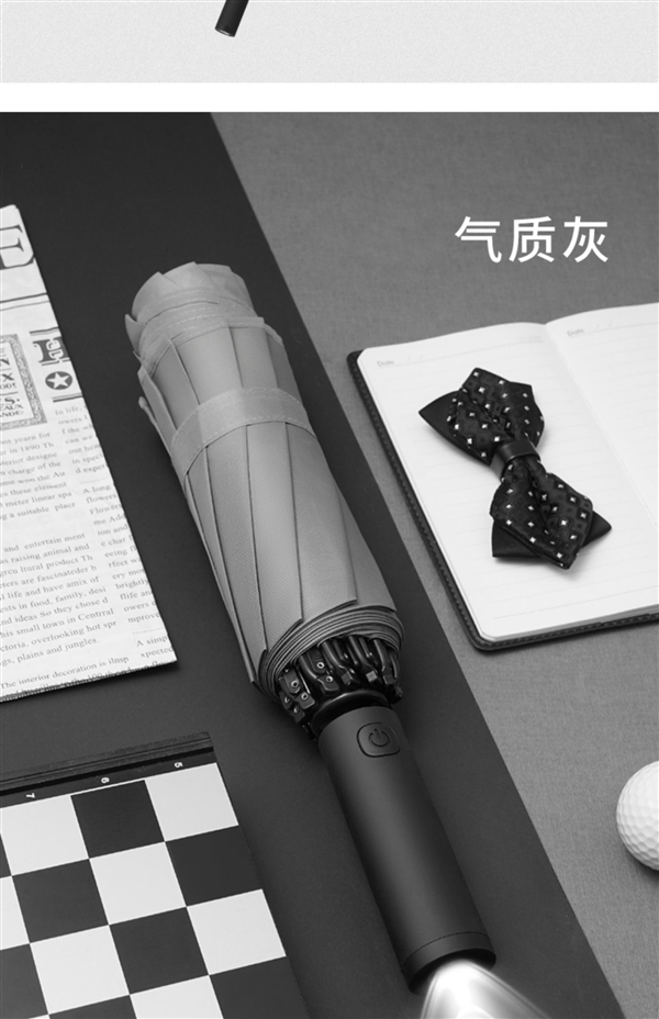 LED照明+反光伞边 大嘴猴反向全自动晴雨伞35.9元（立减80元）