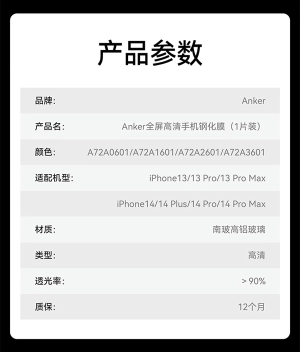 3秒贴好0失败 Anker iPhone幻影壳膜29元起(一年内碎膜包赔)