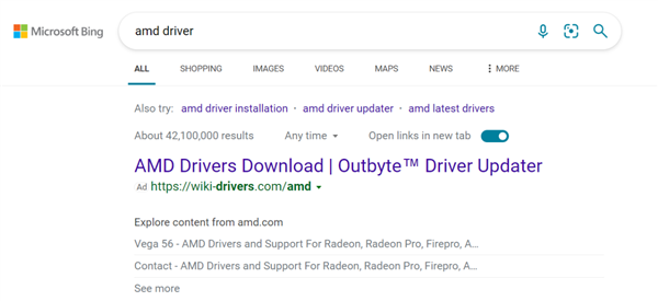 谷歌、微软搜索引擎“作恶”A饭注意了：小心假冒AMD驱动
