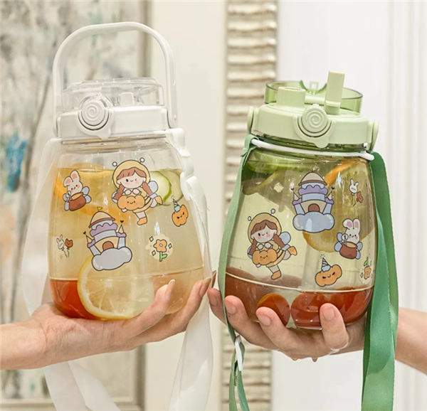 一杯两用：佳适高颜值大容量大肚杯1300ML 19.9元