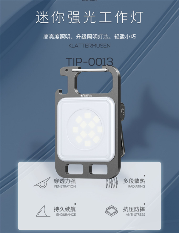 Type-C接口:微笑鲨强光手电9.8元抄底