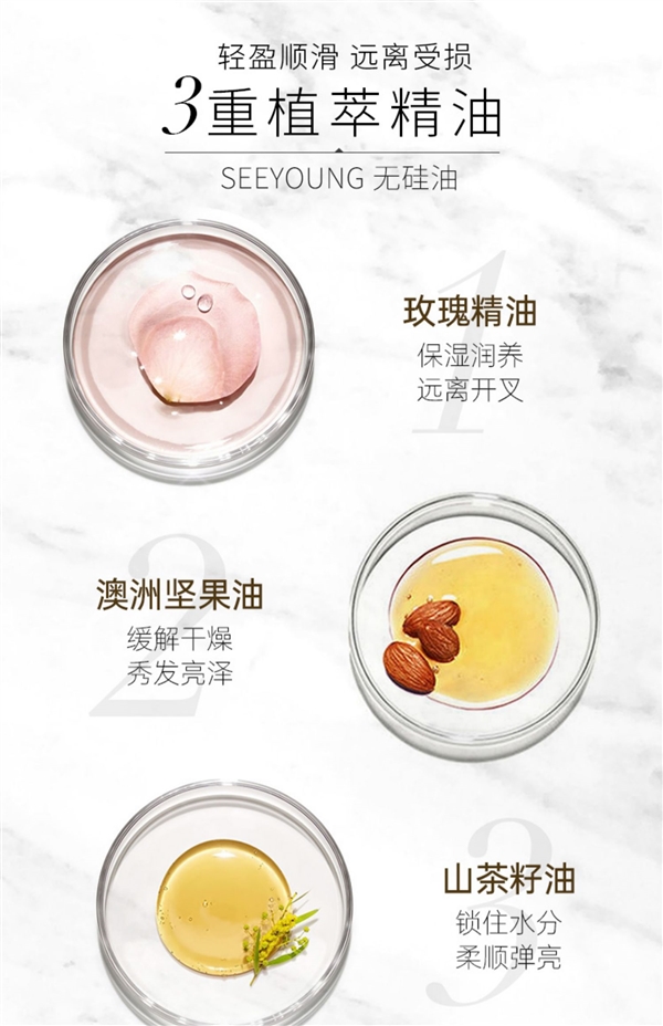 爆款狂促!玫瑰精油洗发水47.8元买1000ml:解决软塌油头
