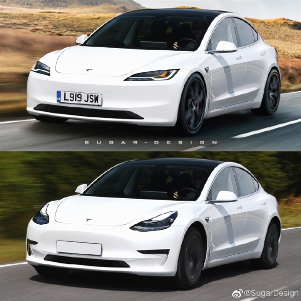 销量又该暴涨 大神绘制新款特斯拉Model 3:有豪车味了