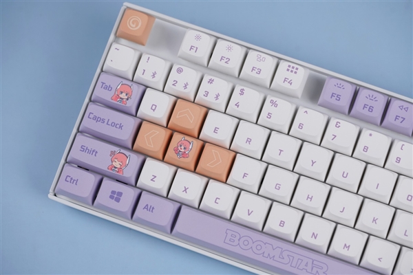 高颜值87键!影驰Keychron K8 Pro星曜娘联名键盘图赏