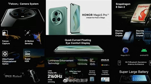 荣耀Magic5/Pro海外发布:DXO影像/屏幕全球第一、自研芯片首发