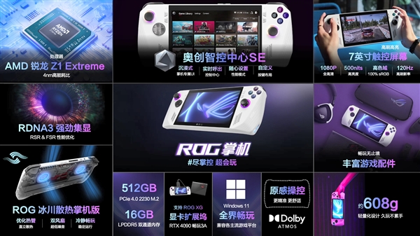 首发4999元 ROG掌机正式发售：媲美PS5性能 3A大作无压力