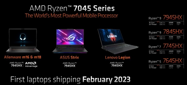 AMD Zen4笔记本登顶世界第一！31％优势碾压12代酷睿