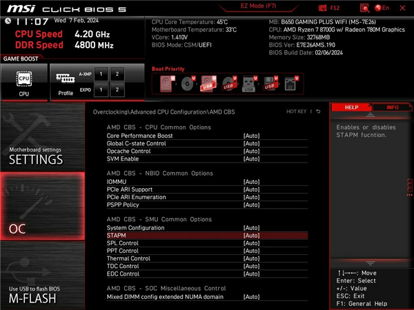 微星推出新版BIOS：解决Ryzen 8000G APU温控