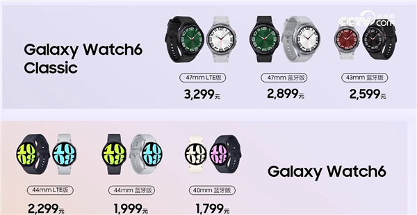 顶配3299元 三星Galaxy Watch6手表国行发布：集齐男女五大健康功能