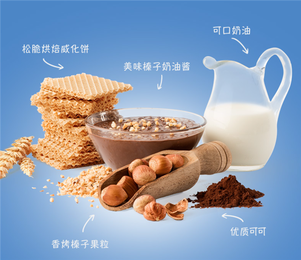 德国进口:Knoppers榛子巧克力威化饼干29.9元/13包