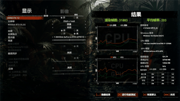 桌面RTX4070玩游戏 显示器选2K还是4K？来看对比实测