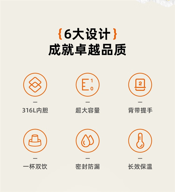 不锈钢保温又保冷 富光316L畅饮杯59元包邮（日常99元）