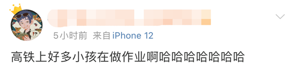 五一假期返程现特种兵式学习：小学生高铁小桌板上疯狂赶作业