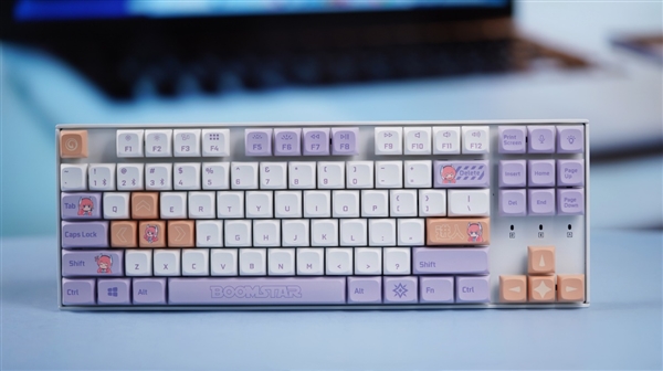 高颜值87键!影驰Keychron K8 Pro星曜娘联名键盘图赏