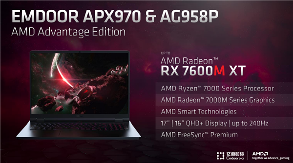 AMD RX 7000移动版显卡发布：6nm工艺、领先RTX 3060最多38％！