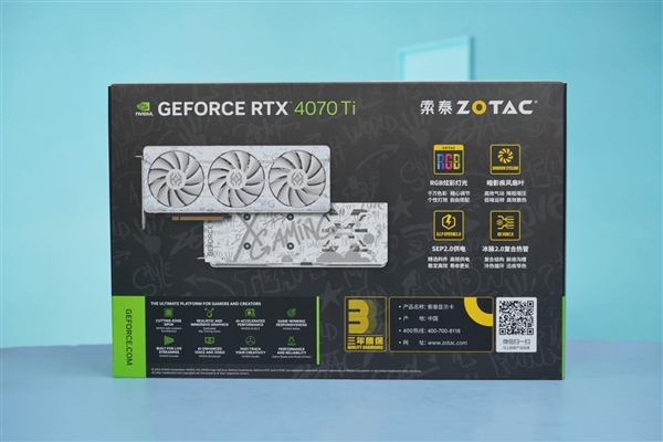涂鸦外观玩趣十足!索泰RTX 4070Ti天启OC欧泊白图赏