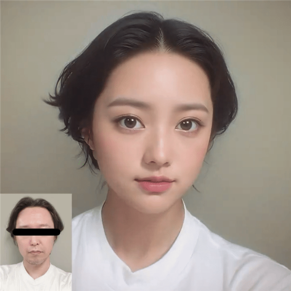 3D建模师用AI把自己变美少女 大叔成偶像