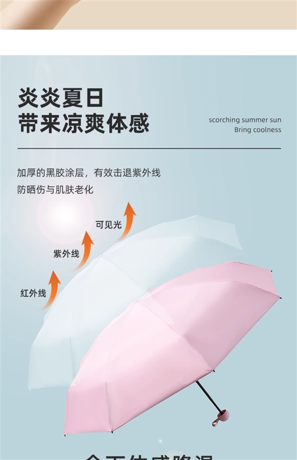 用一次就回本！盼偶遇折叠雨伞元大促：券后9.8