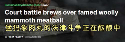 把灭绝的猛犸象做成了肉丸却无人敢吃 专家:闻起来像是烤鳄鱼