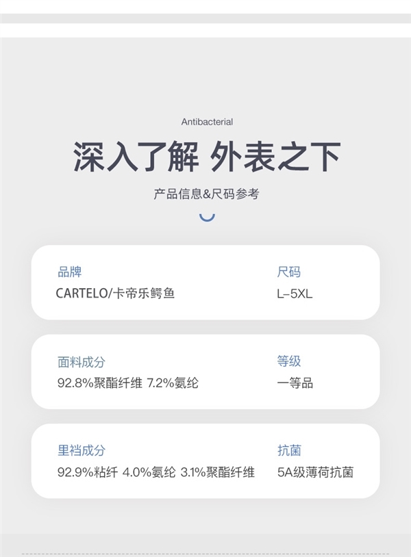 5A级薄荷抗菌 凉感冰丝太爽:卡帝乐鳄鱼夏季平角裤7.3元/条狂促