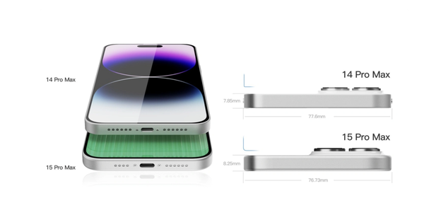 iPhone 15 Pro Max工业设计激进!边框超窄 领先安卓阵营