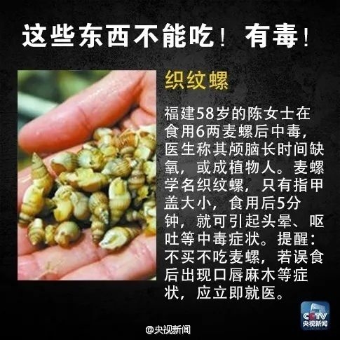 别吃、有剧毒!严重可致命:目前尚无特效药