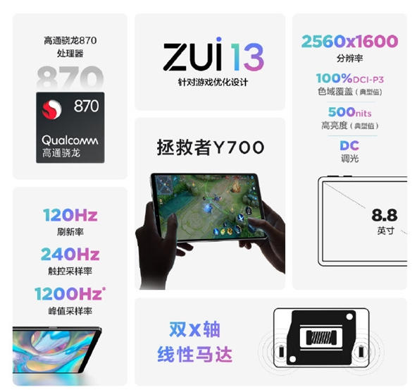 iPad mini 6唯一对手!联想拯救者Y700平板史低:12+256GB仅1999元