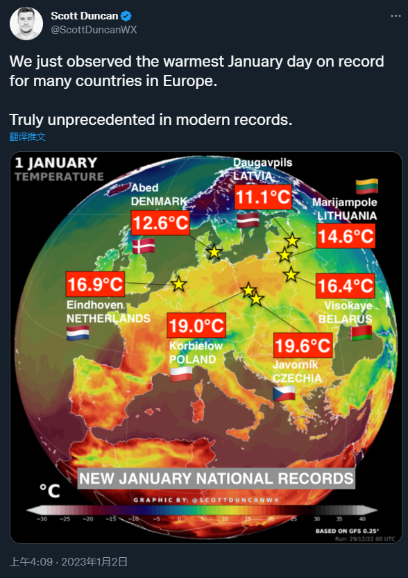 极其反常！欧洲多国冬天像夏天：多处滑雪胜地闹雪荒